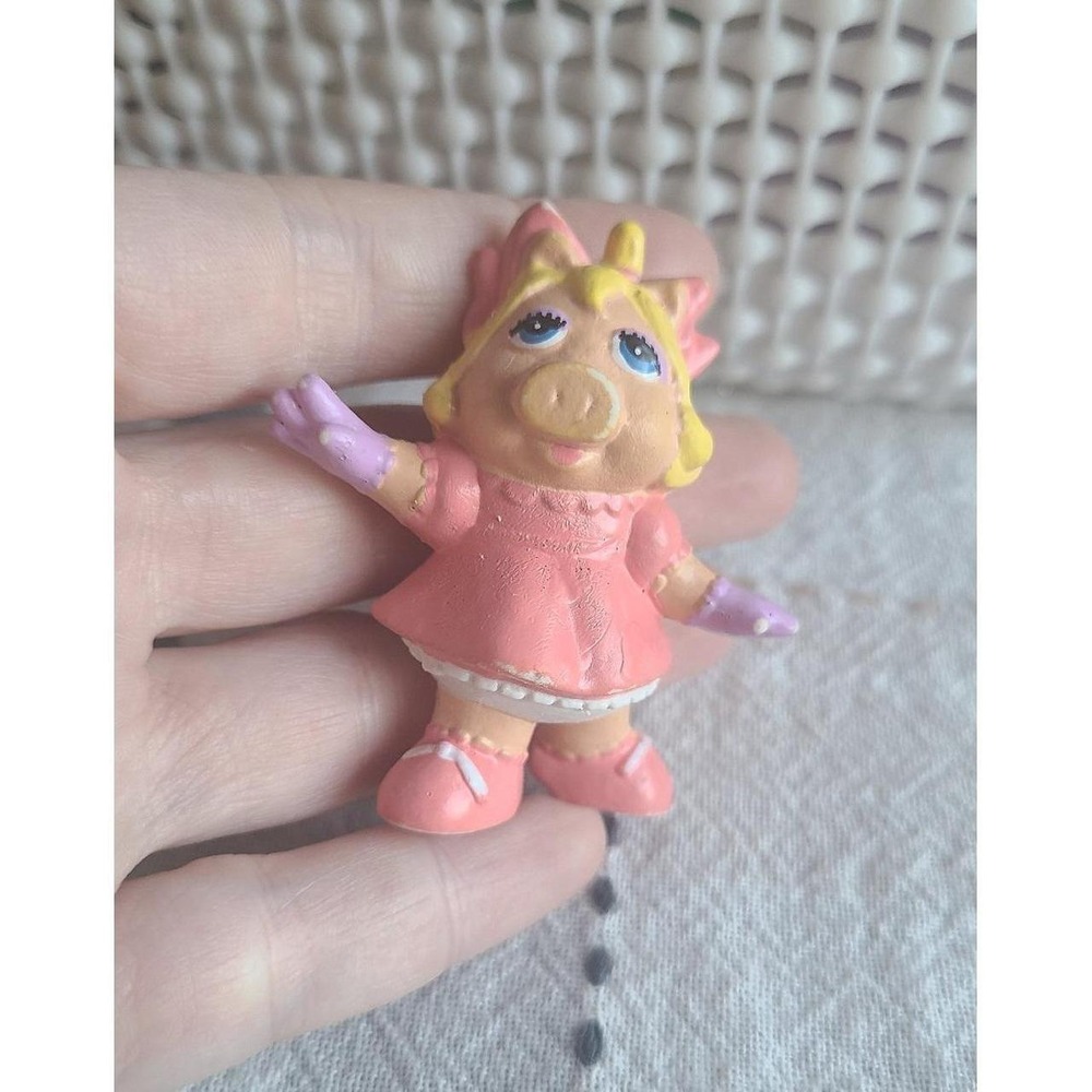 VINTAGE Muppet Babies Miss Piggy 2" PVC FIGURE